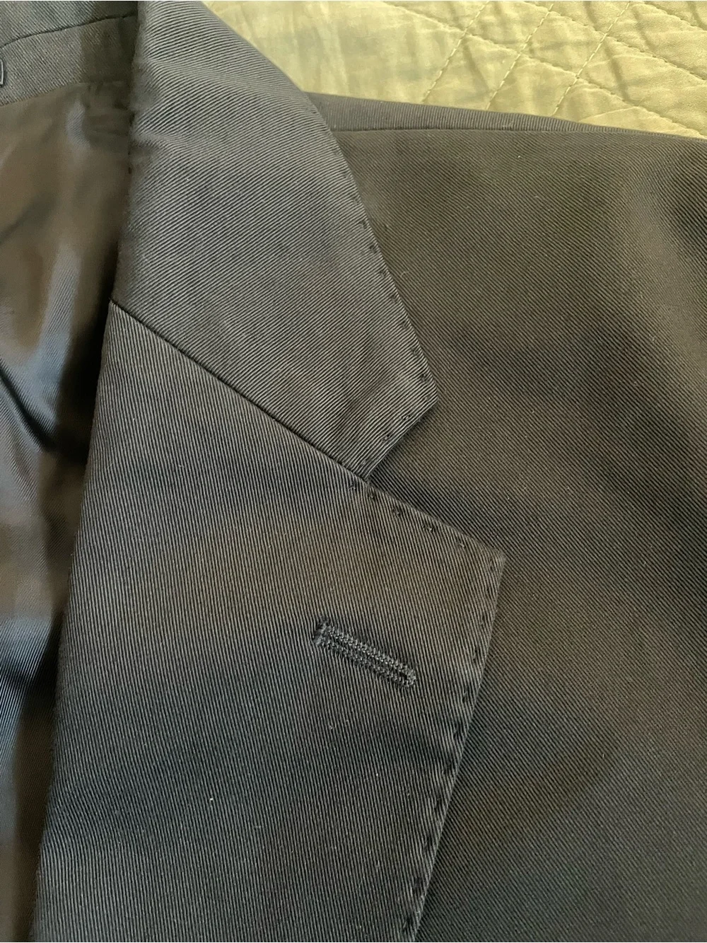 J. CREW Ludlow Slim-fit suit jacket in Japanese cotton chino Navy 44L $398 CQ521